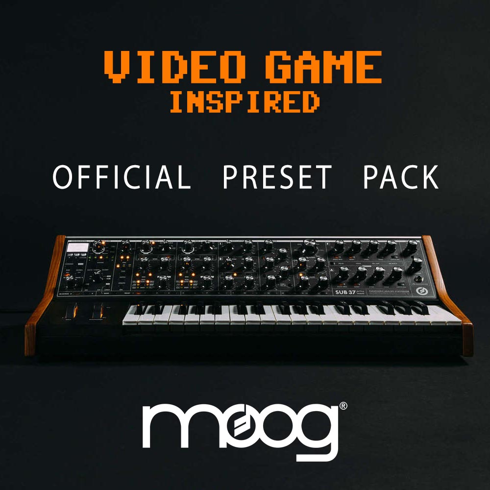 Video game inspired preset pack flyer
