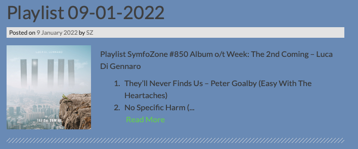 Screenshot from website SymfoZone